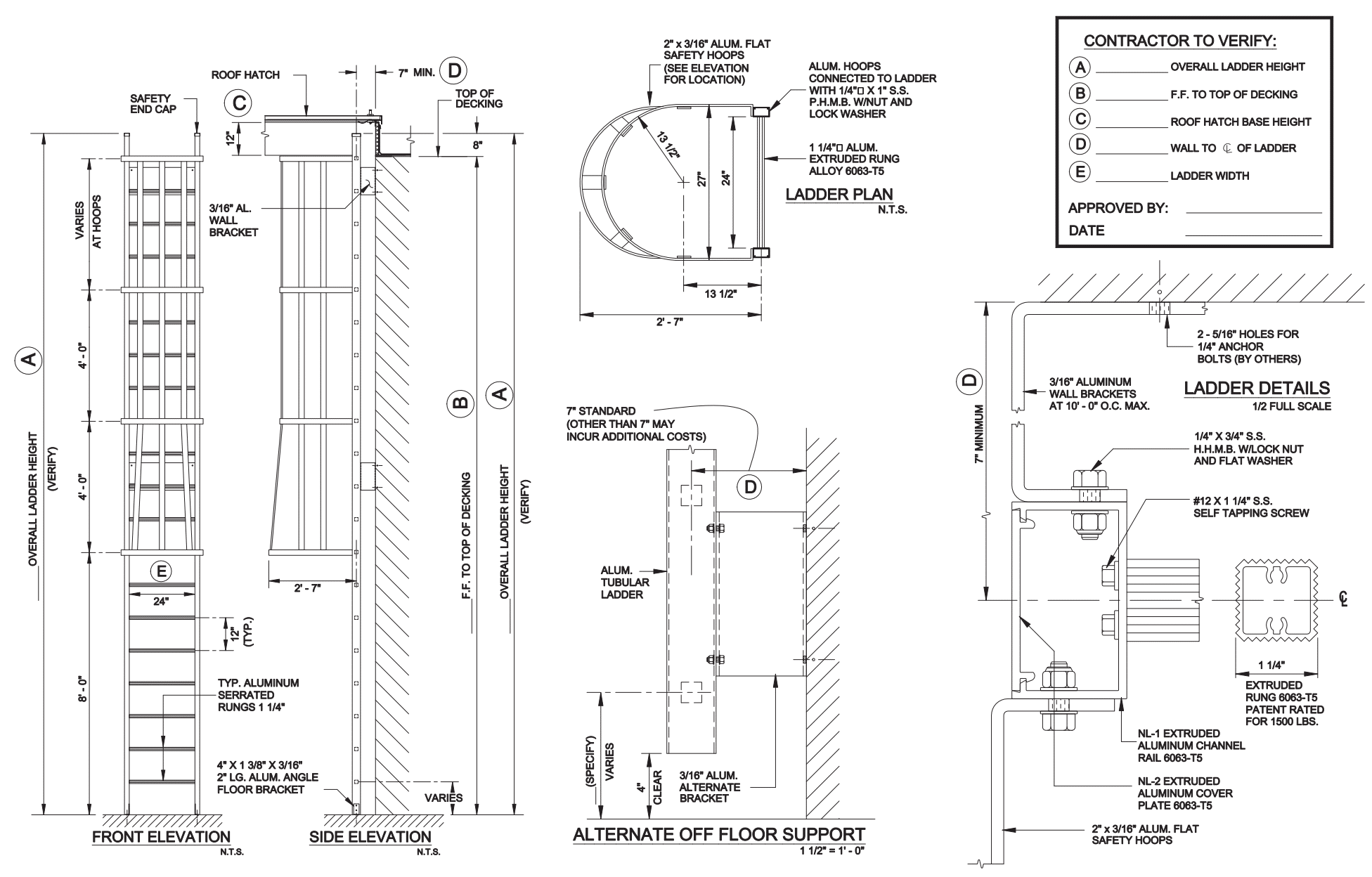 531 Cage Ladder Okeeffe's Inc