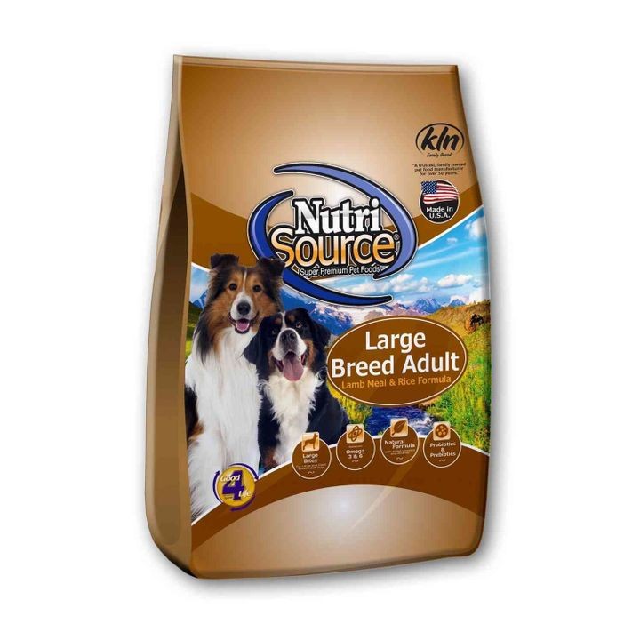 Nutrisource Large Breed Lamb & Rice Dry Dog Food OK Feed & Pet Supply