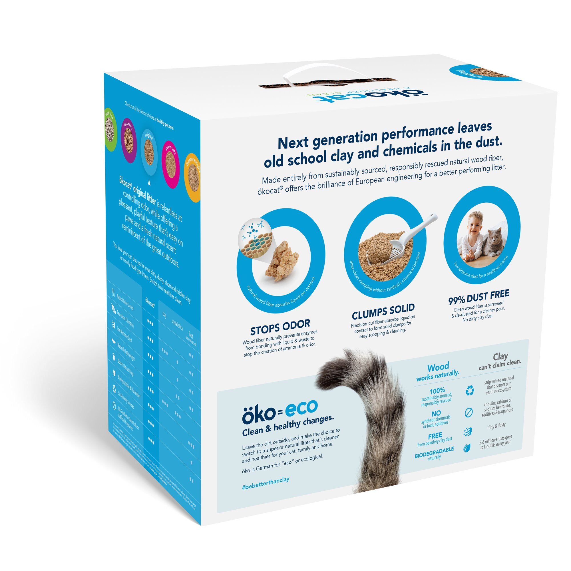 okocat Original Premium Clumping Wood Cat Litter OK Feed & Pet Supply