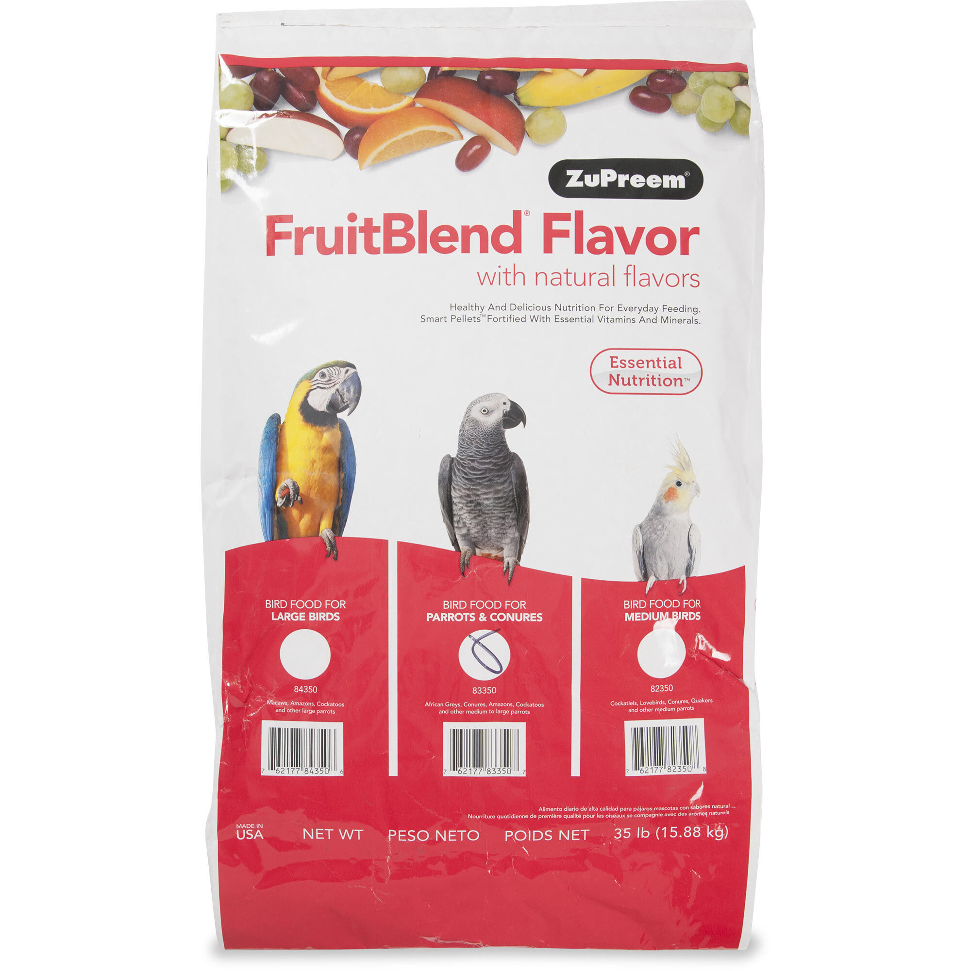 ZuPreem FruitBlend Flavor with Natural Flavor Domestic Bird Food OK