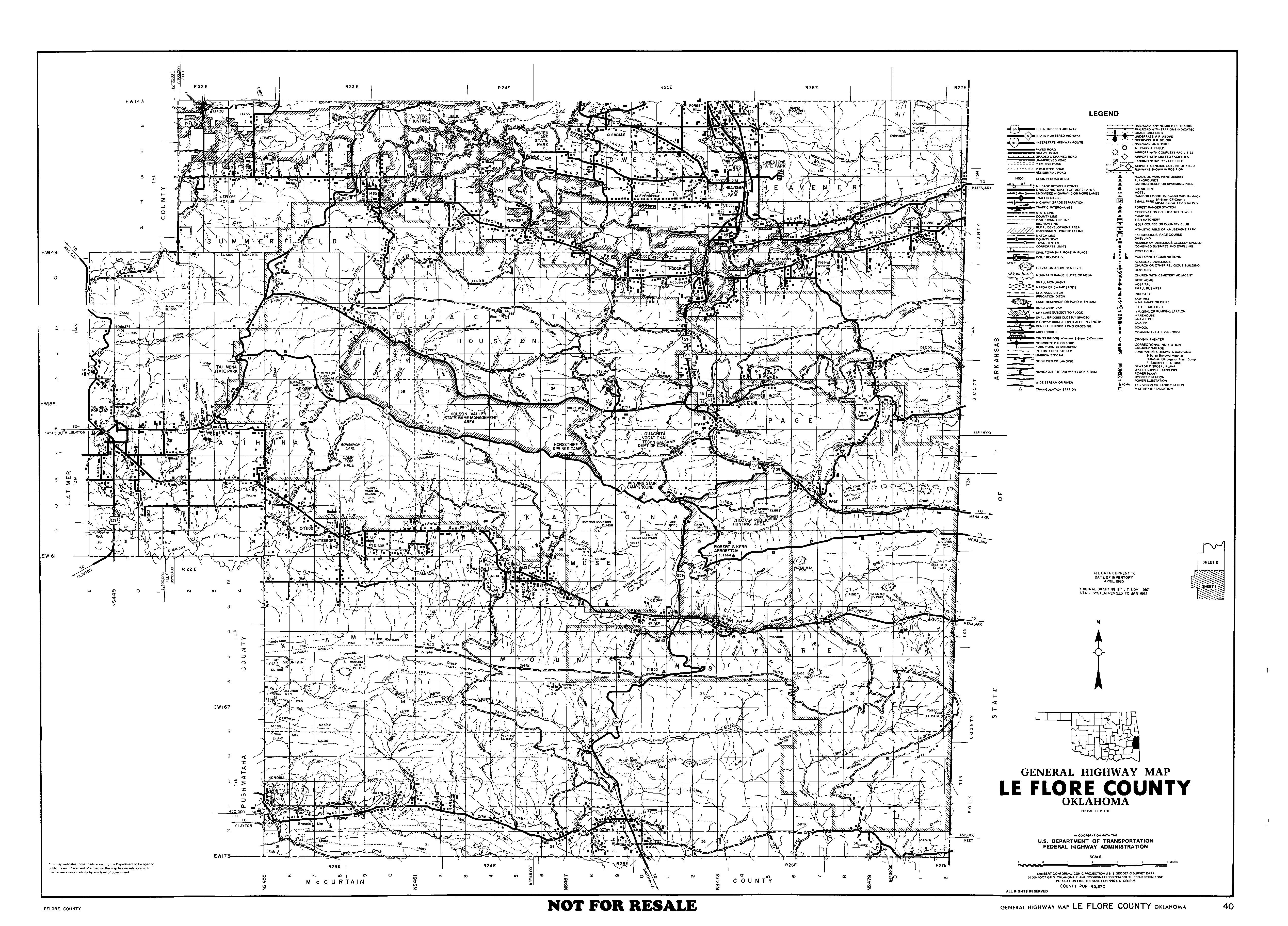 LeFlore County Oklahoma Resources Maps