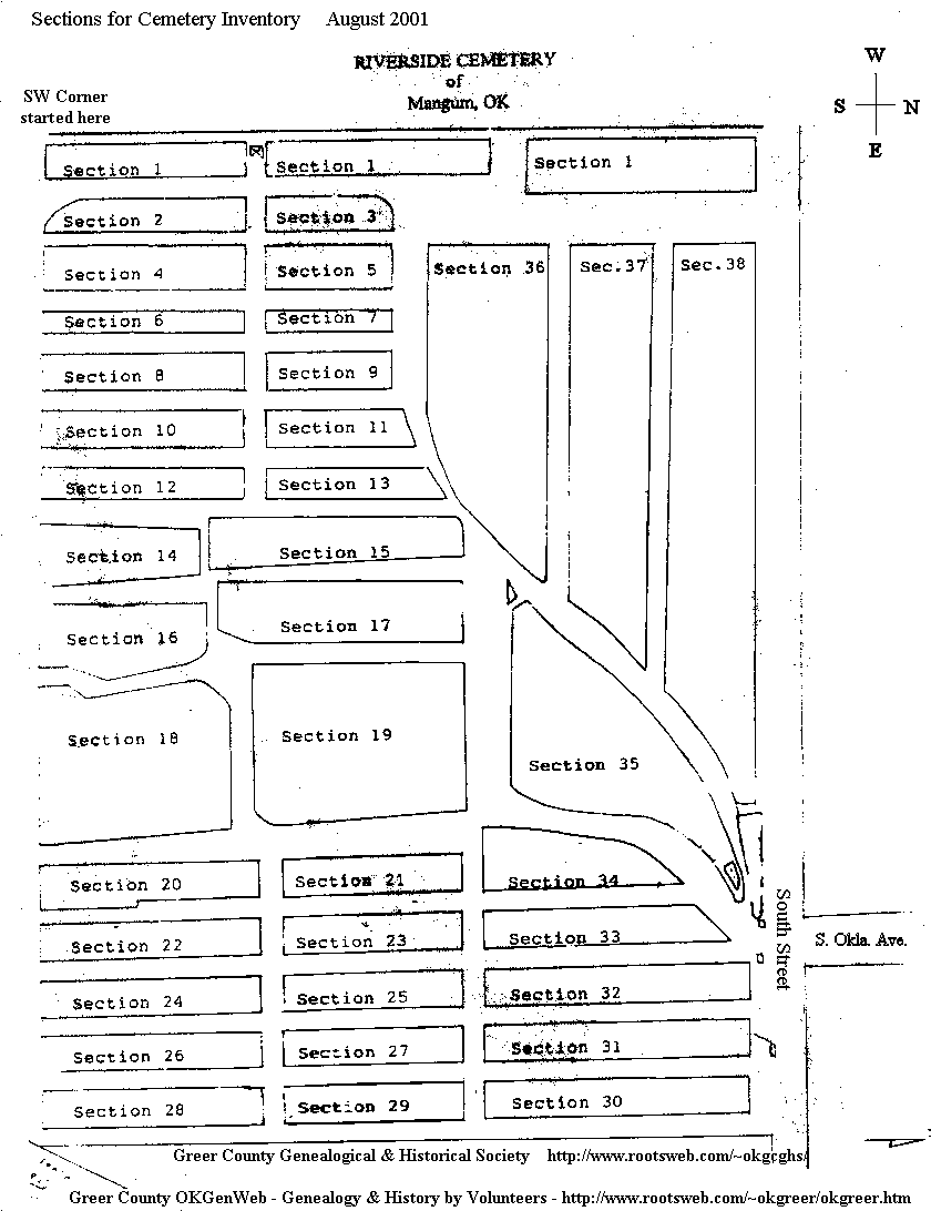 Riverside National Cemetery Plot Map