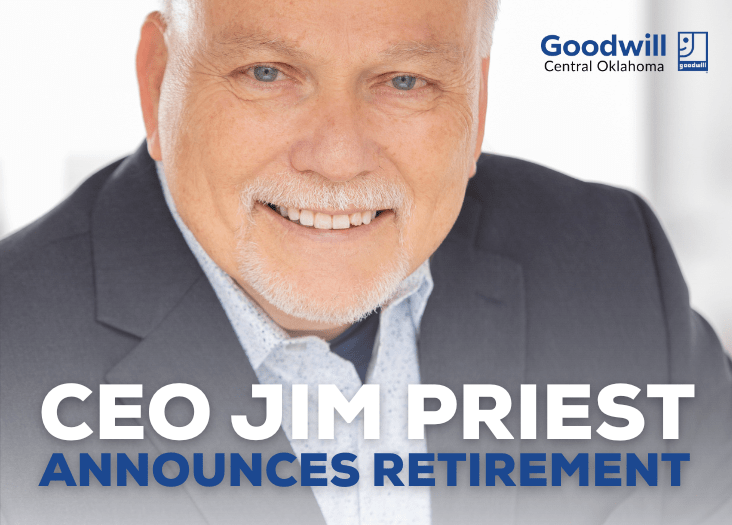 Jim Priest to Retire from Goodwill Central Oklahoma Goodwill