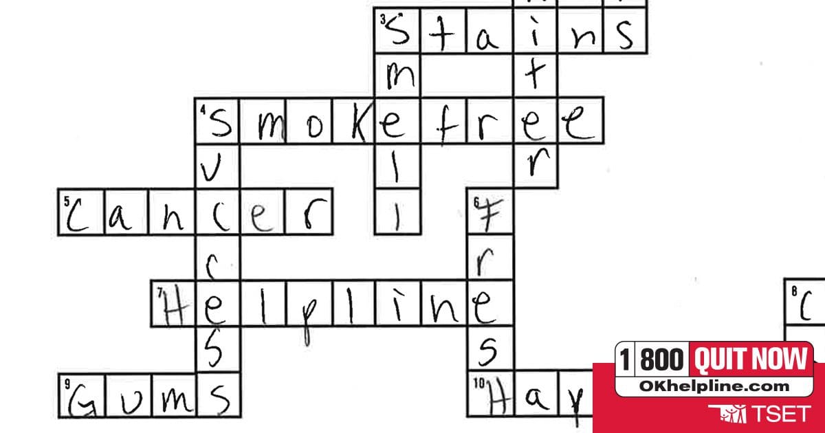 Things to Do to Help Stop Smoking Sudoku Puzzles Online OK Tobacco