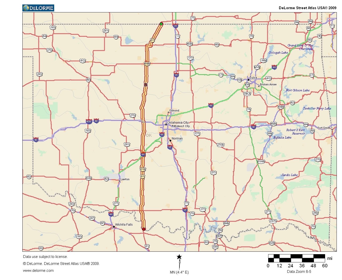 Oklahoma Highways Original Oklahoma Route 2
