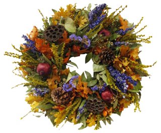 One Kings Lane Christmas Wreaths 18" Pomegranate Wreath, Preserved From the Garden Brands One