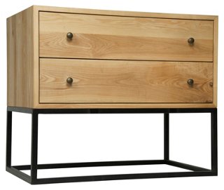Downtown Elm Nightstand, Natural Noir Brands One Kings Lane