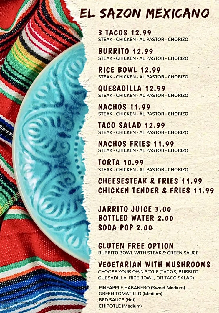 Food TruckEl Sazon Mexicano Old Keene Mill