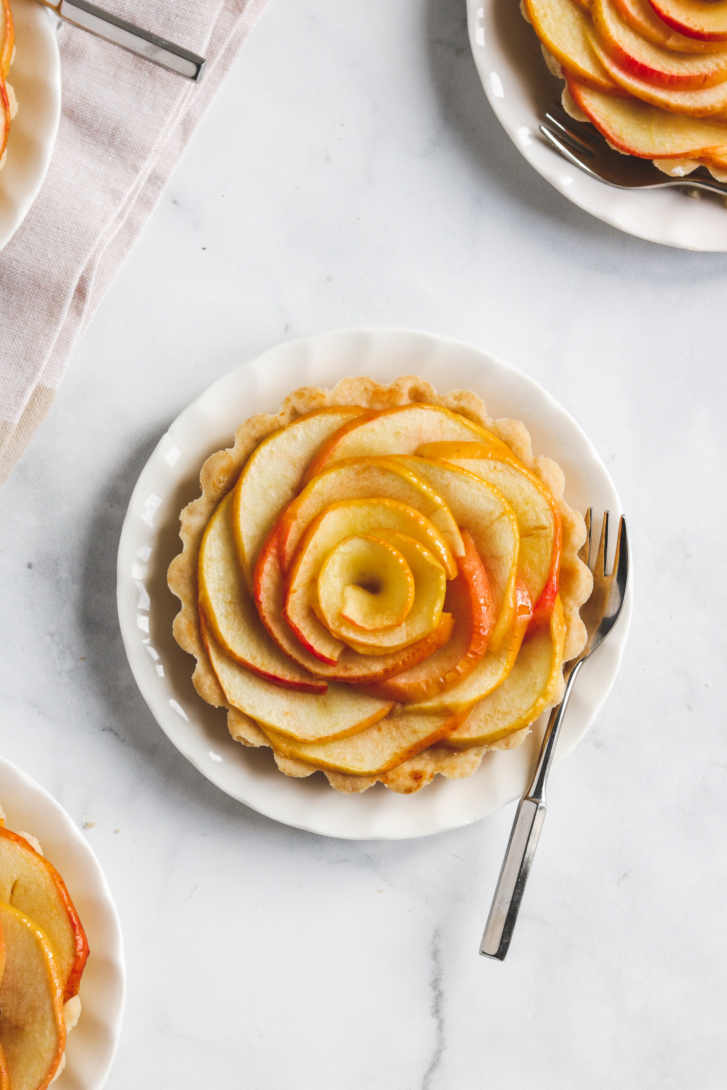Vegan Apple Rose Tartlets Okonomi Kitchen