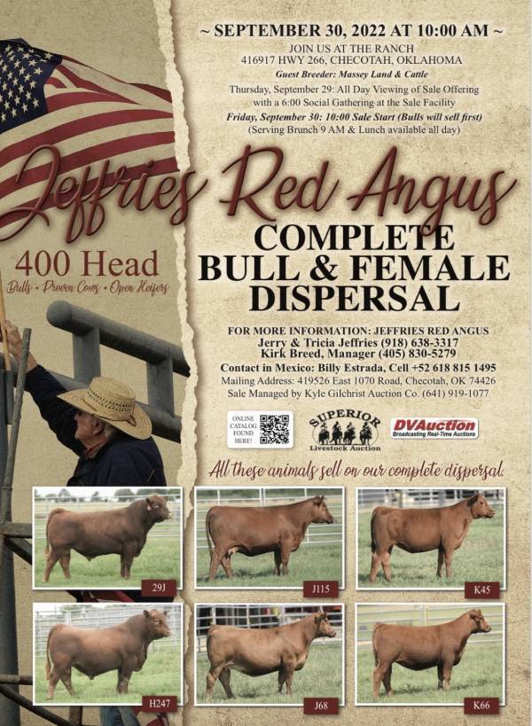 Sales Oklahoma Red Angus Association