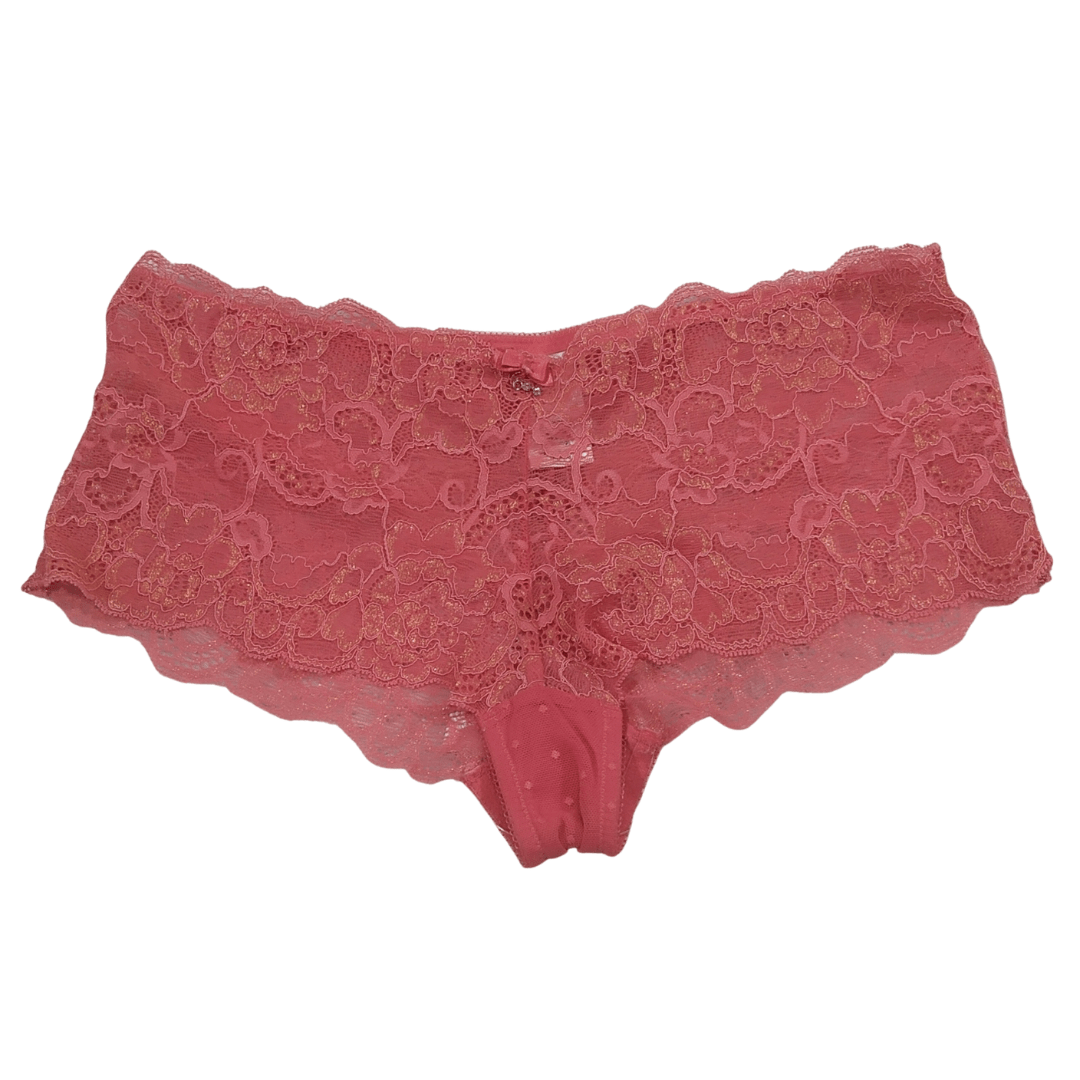 UK 10 Beautiful Pink Lace Panty Okriks