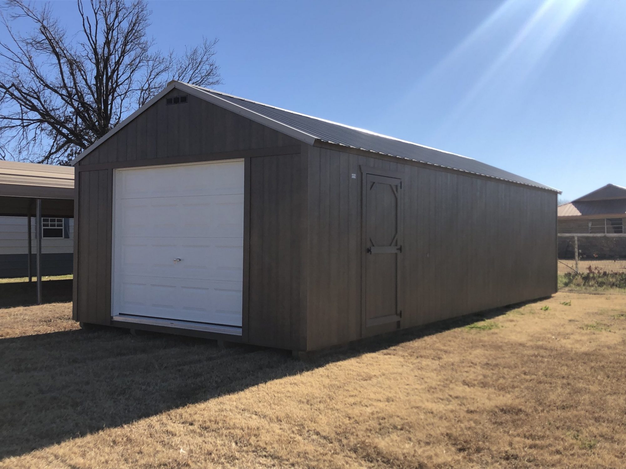 Portable Wood Garage Buildings for Sale in Oklahoma
