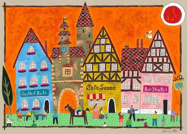 Gallery1：ヨーロッパ街道物語 | 旅する画家 奥村ユズル アートギャラリー
