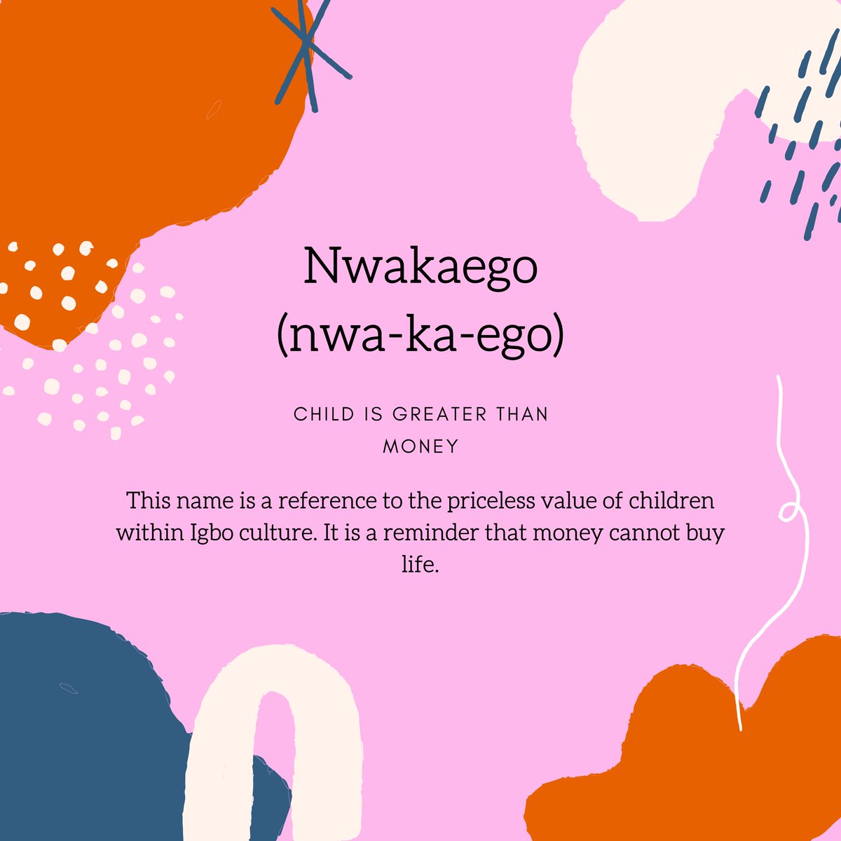 Unique and Igbo Names Okwu ID