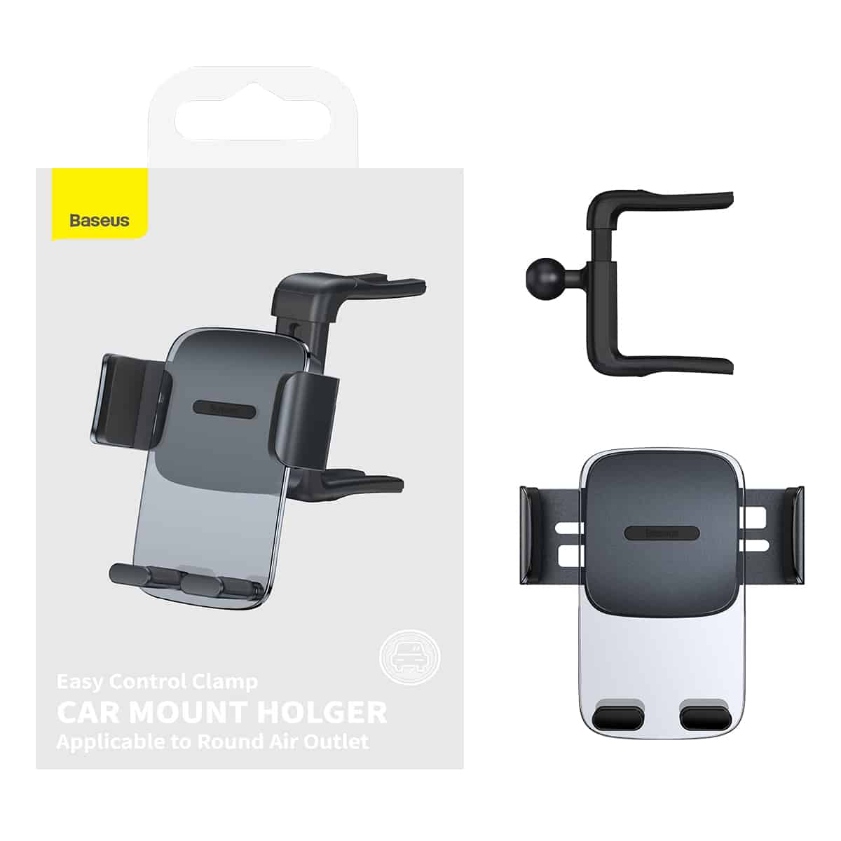 Baseus Easy Control Clamp Car Mount Holder (Applicable To Round Air