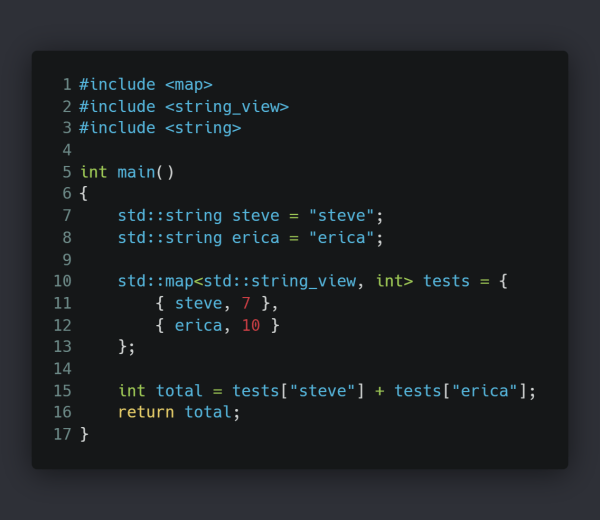 Blogvent 3 stdstring_view and stdmap