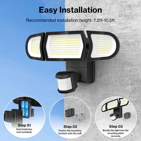 Best Battery Powered Wireless Motion Sensor Outdoor Lights for Sale