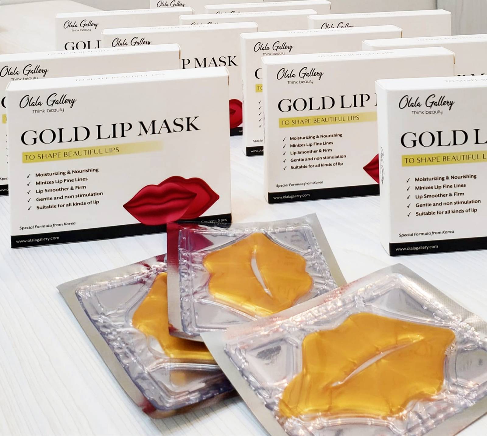 Olala Moisturizer Gold Lip Mask Olala Gallery
