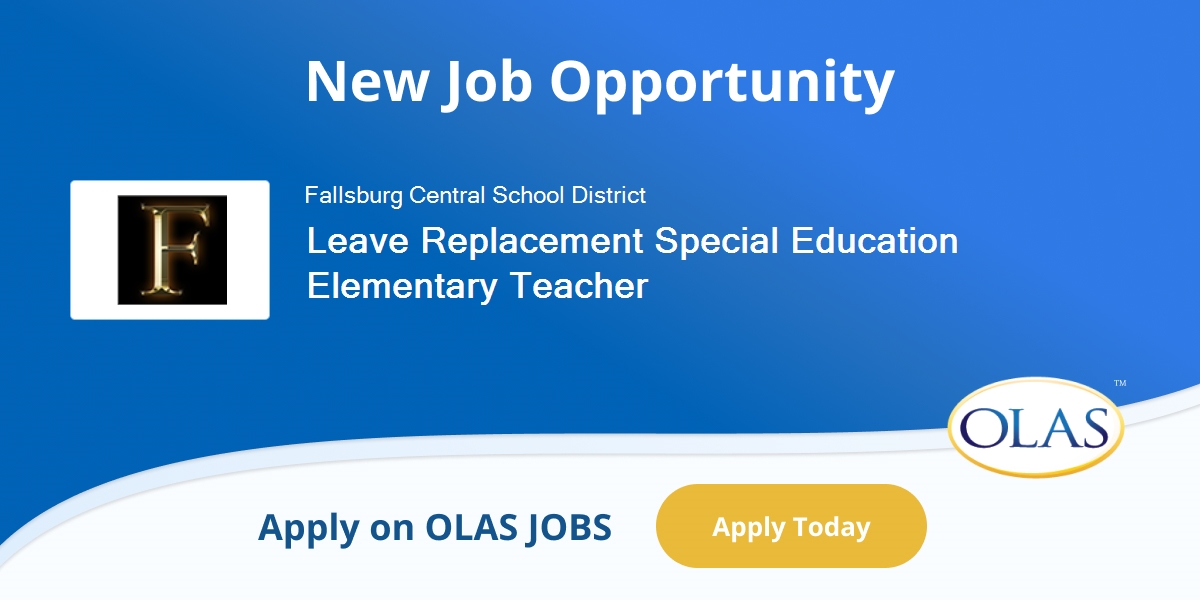 Special Education Elementary Teacher Leave Replacement opening in