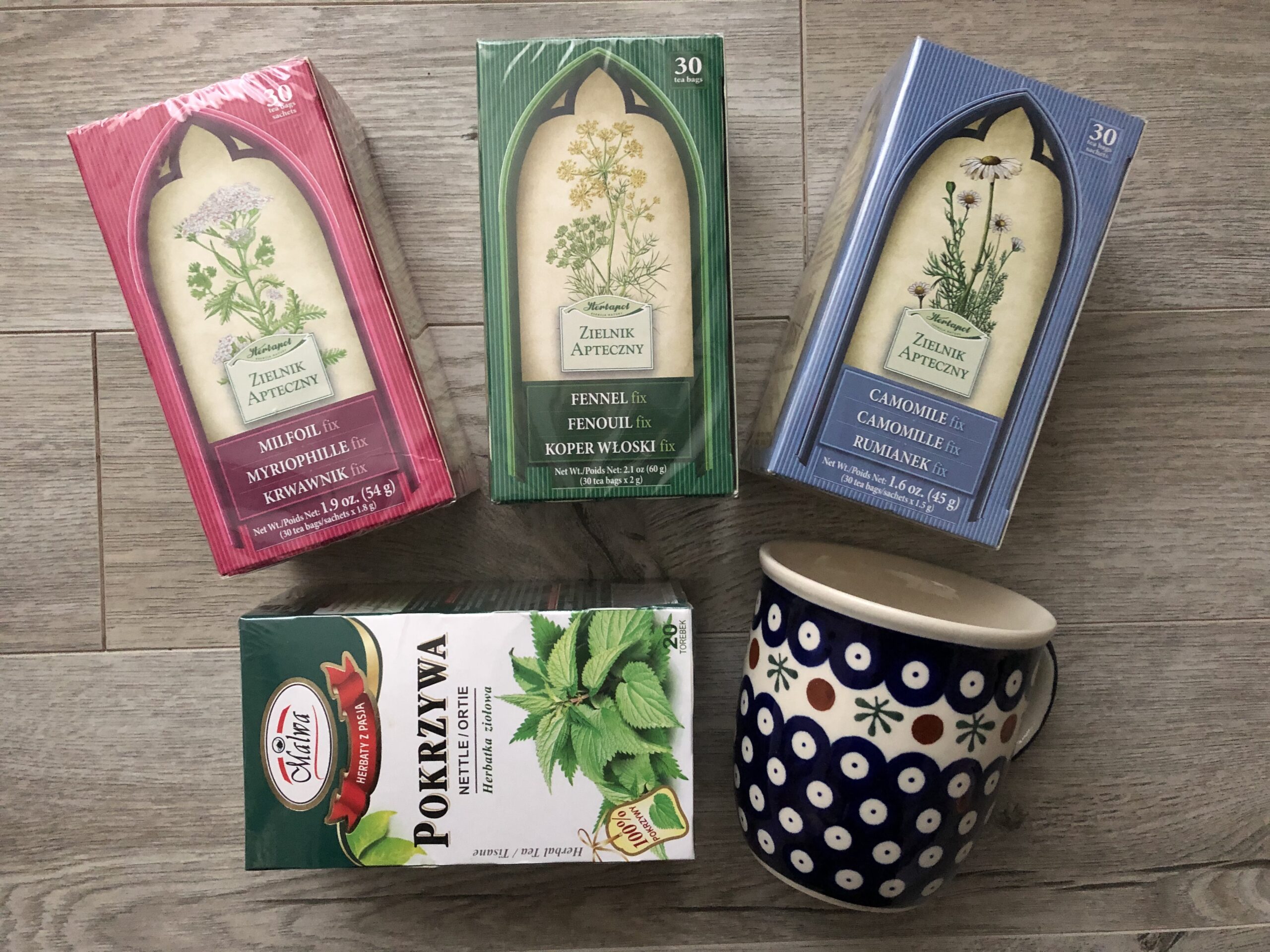 POLISH HERBAL TEAS GIFT SET Ola's Bakery Baking Recipes with European Flour