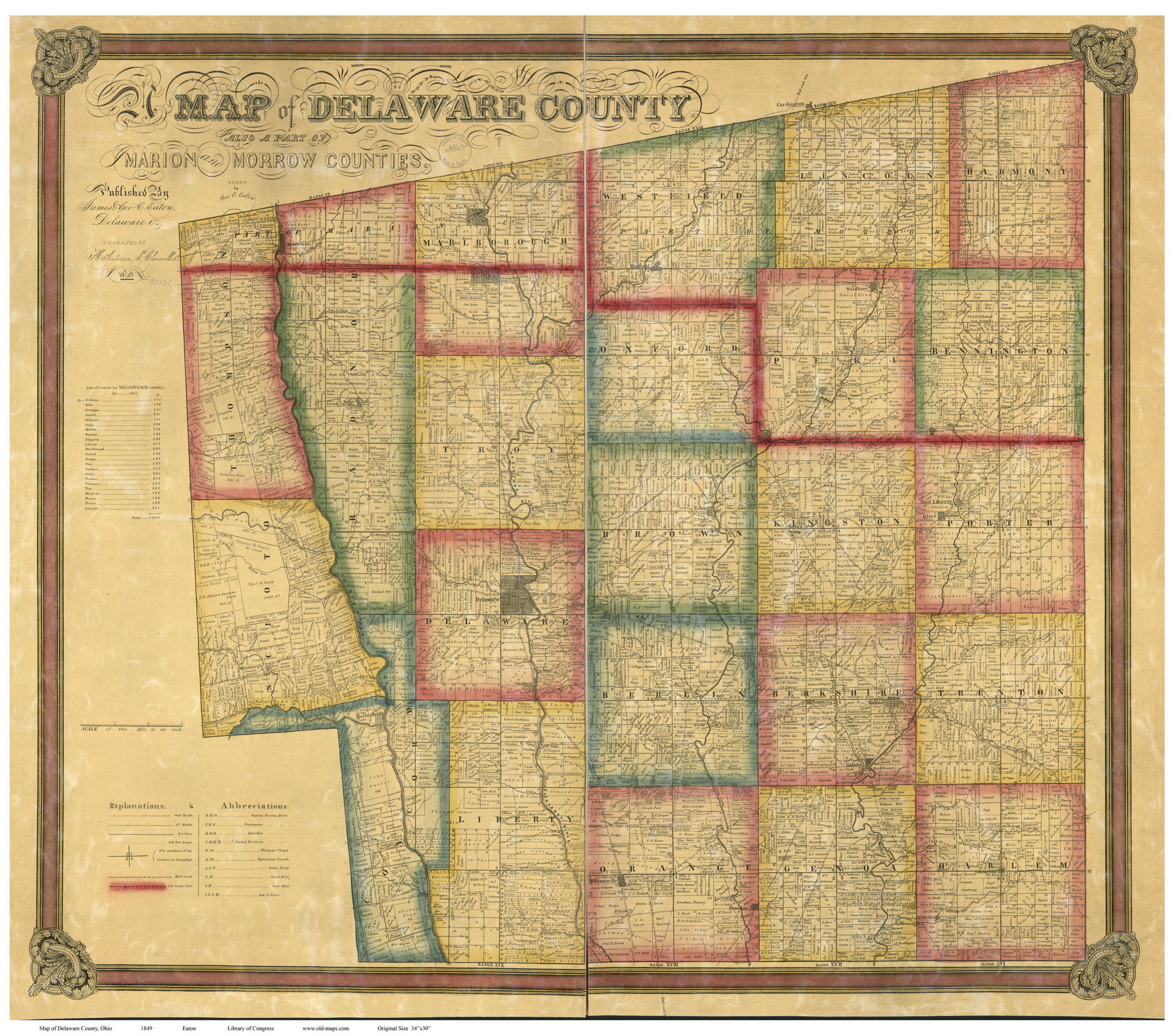 Old Maps of Ohio