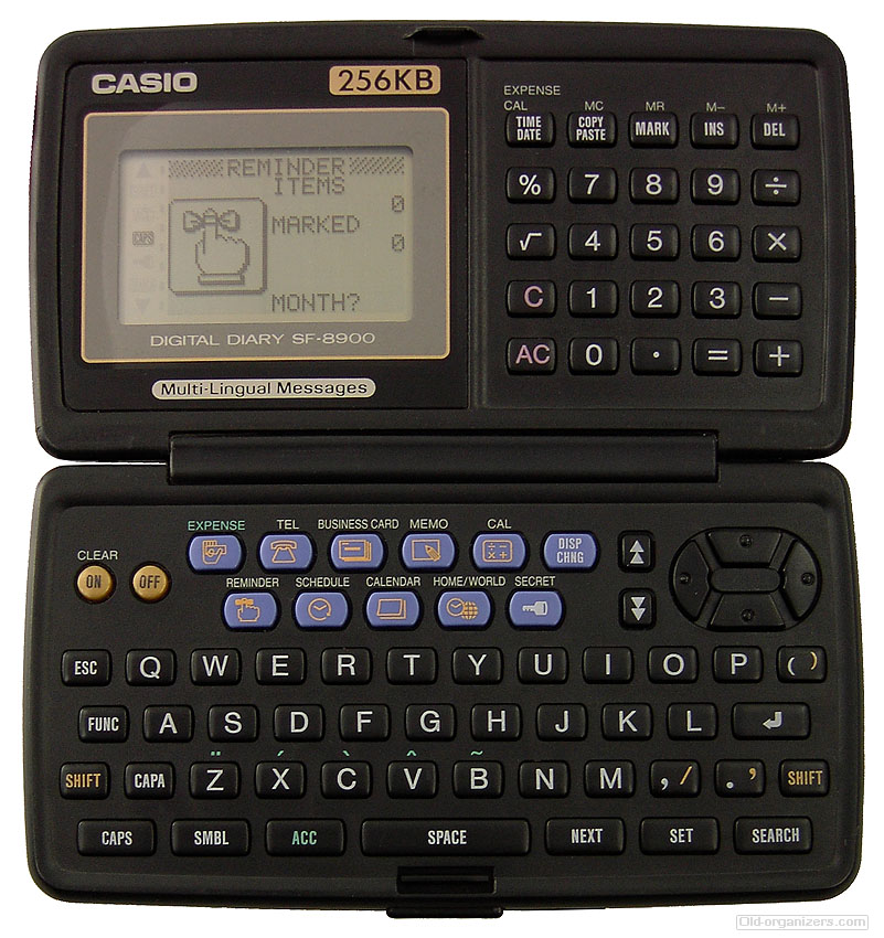 Old Organizers Collection Casio SF8900