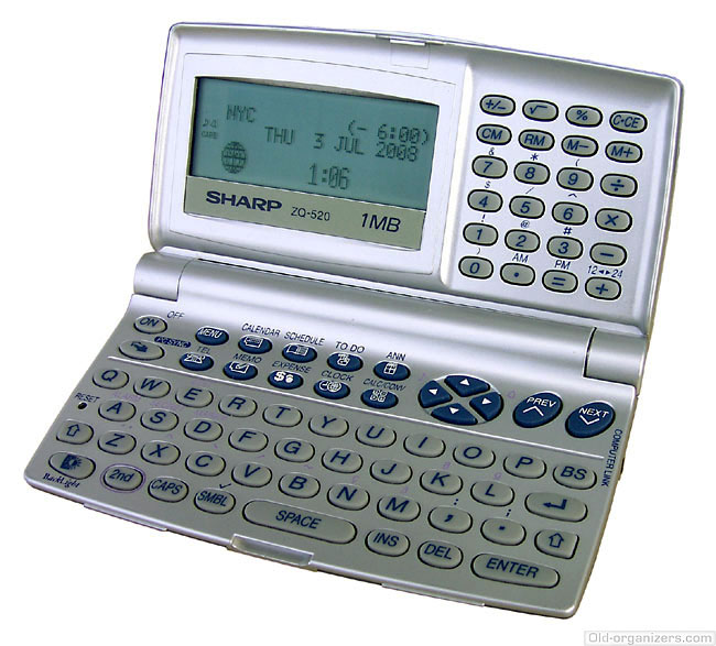 Old Organizers Collection Sharp ZQ520