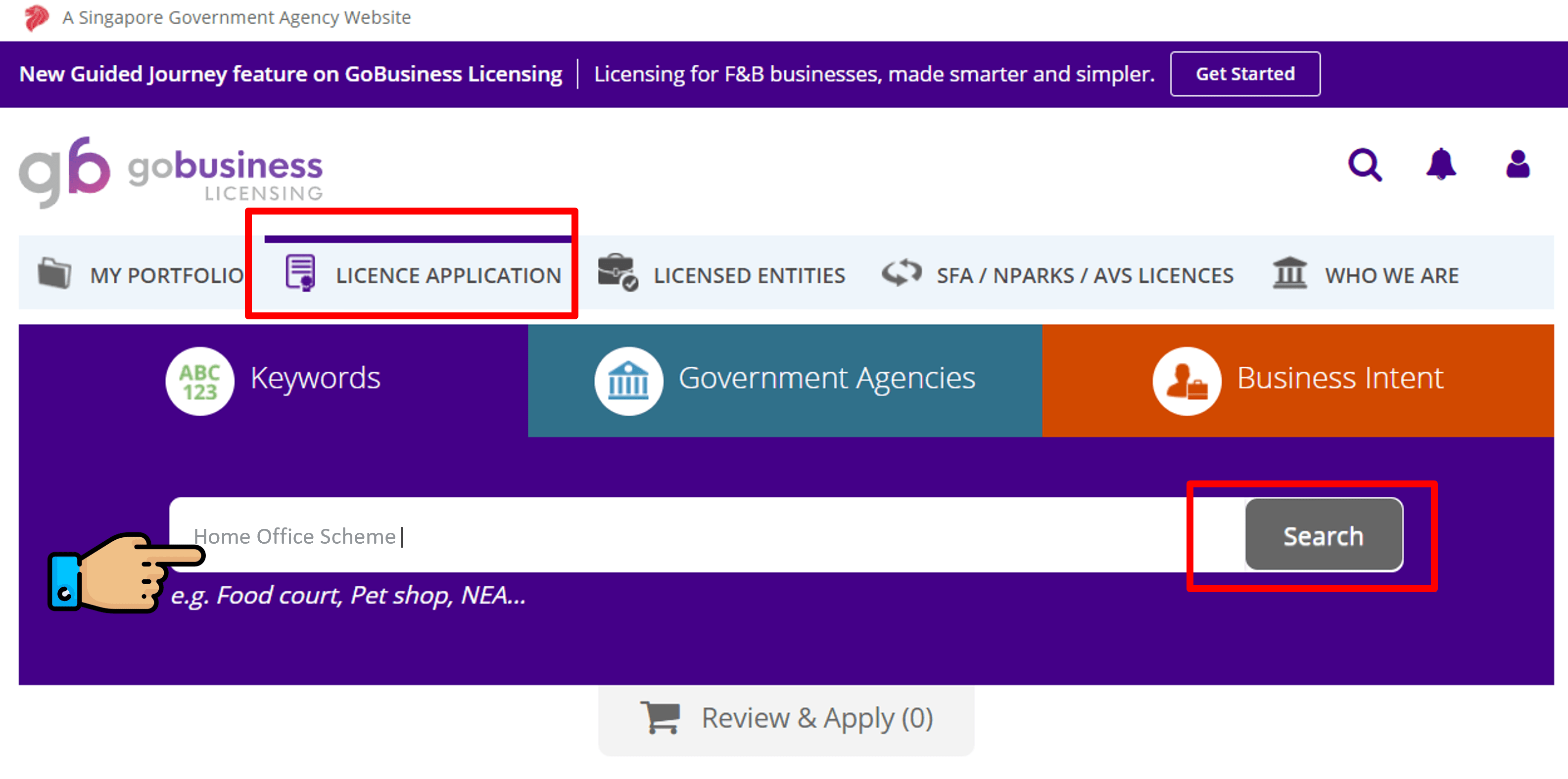 Guide to set up home office licence 361DC