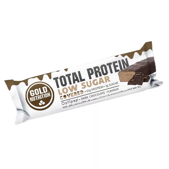 Gold Nutrition Total Protein Bar Low Sugar Cocered Dark Chocolate 30g