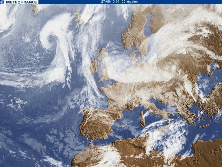 Pain Points Liés À L'image Satellite France Meteo Satelite image by METEO France