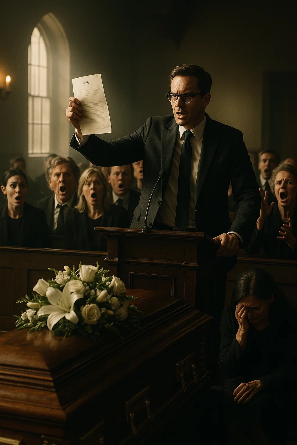 The Funeral Service Was Interrupted by His Lawyer With Another Will