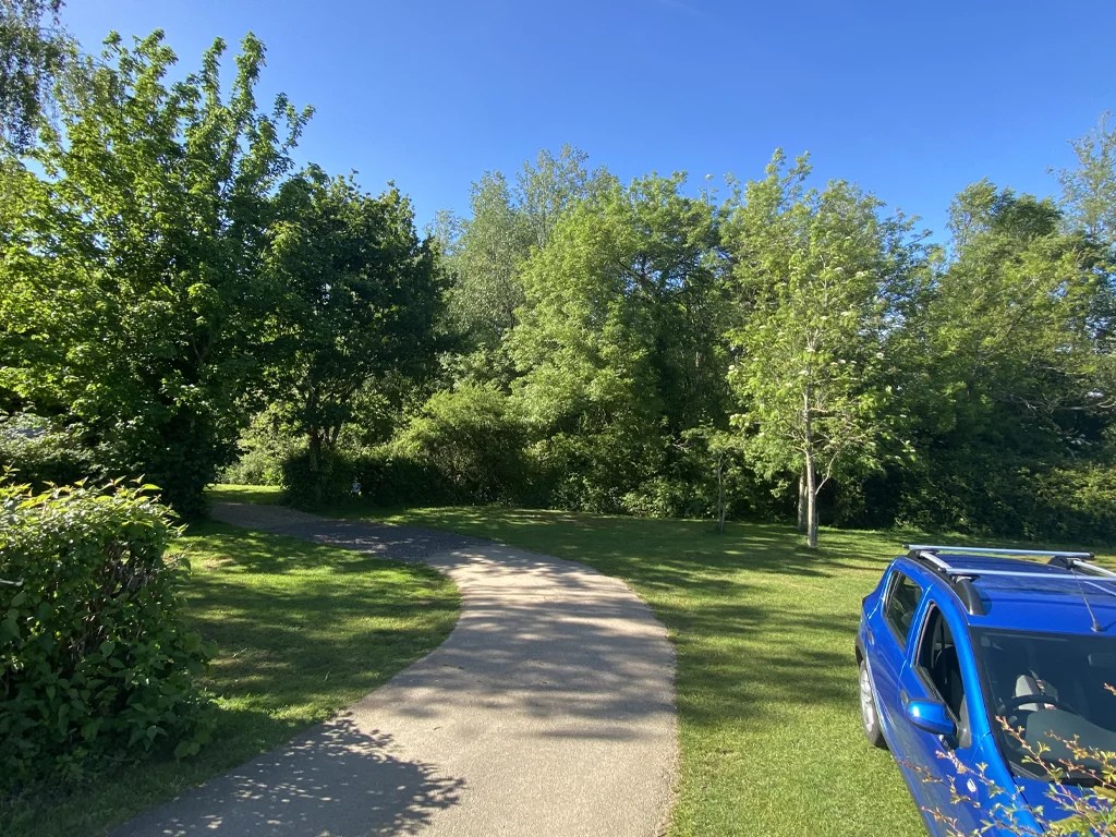 Tent pitching Old Barn Touring Park Campsite on the Isle of Wight