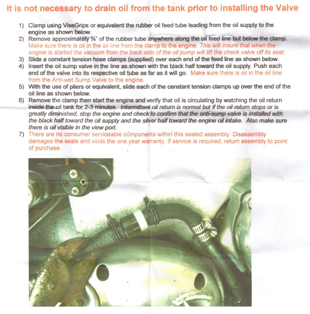 Old Britts, AntiDrain Oil Line Valve, Miles Design