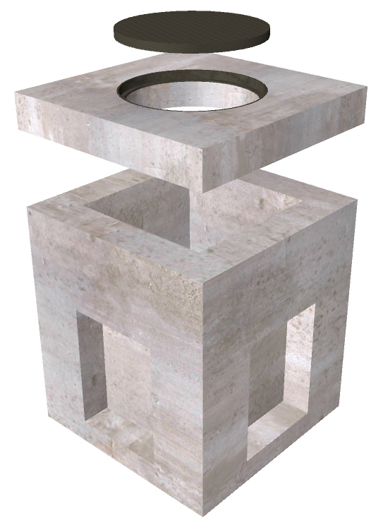 2'x2'x2' Electrical Pull Box Oldcastle Infrastructure