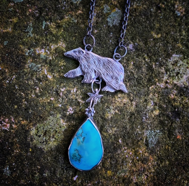 Silver Polar Bear pendant Old Chapel Gallery