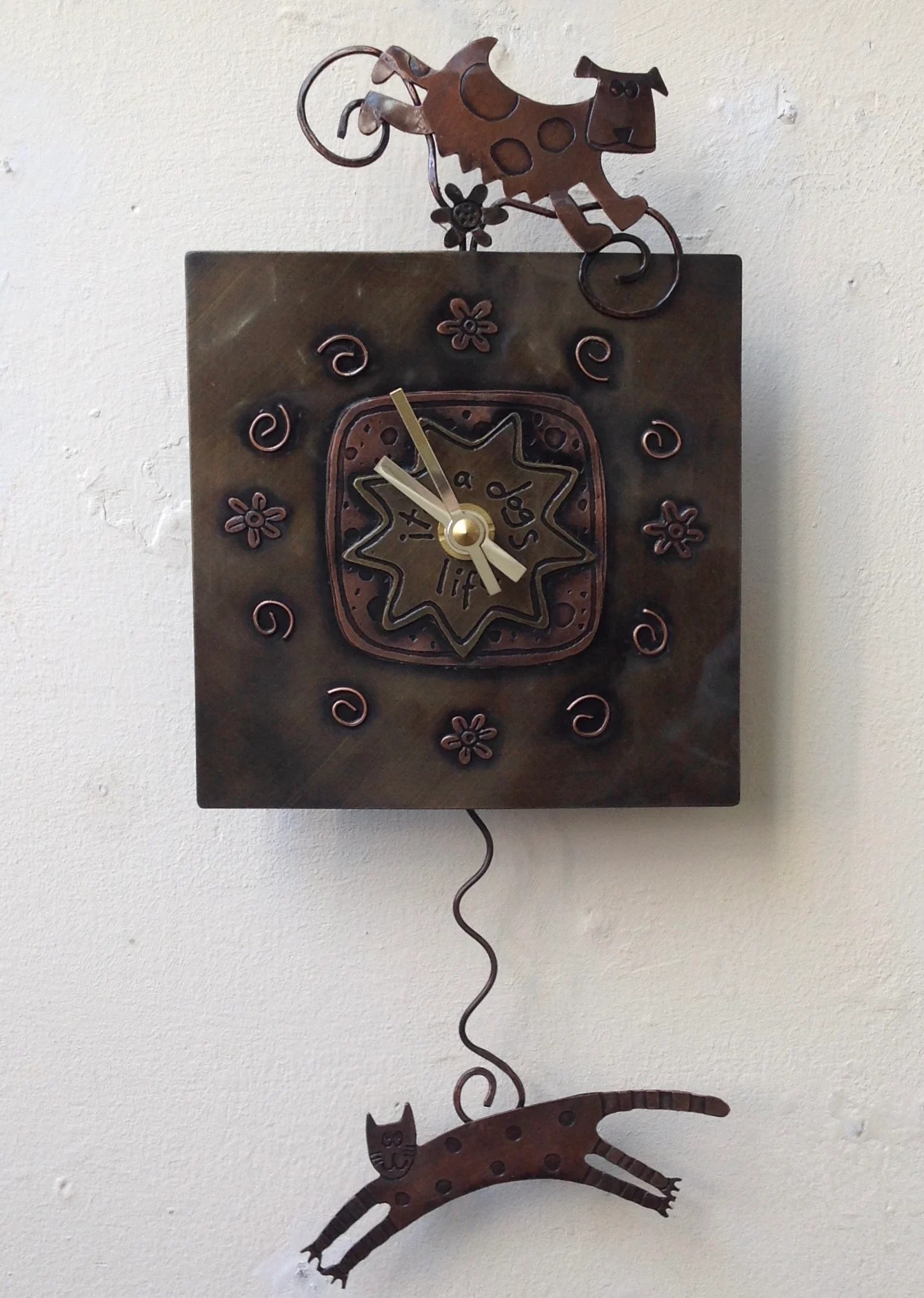 Dog & Cat Pendulum Clock Old Chapel Gallery