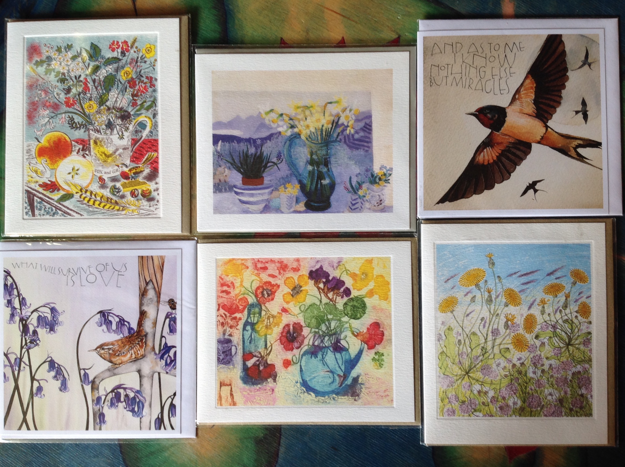 6 assorted greetings cards by various artists Old Chapel Gallery
