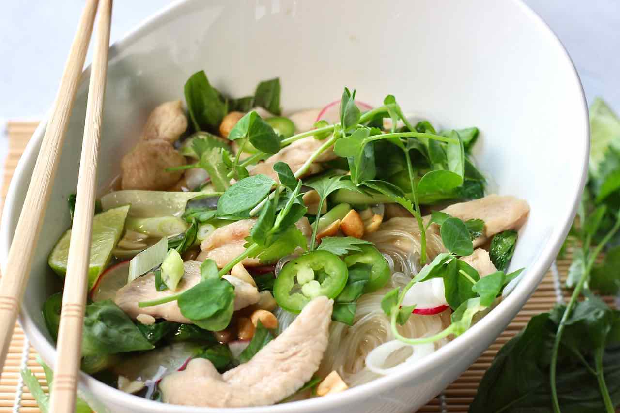 Easy Thai Chicken Noodle Bowl Old Cut Kitchen