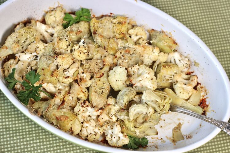 Roasted Artichokes and Cauliflower Old Cut Kitchen