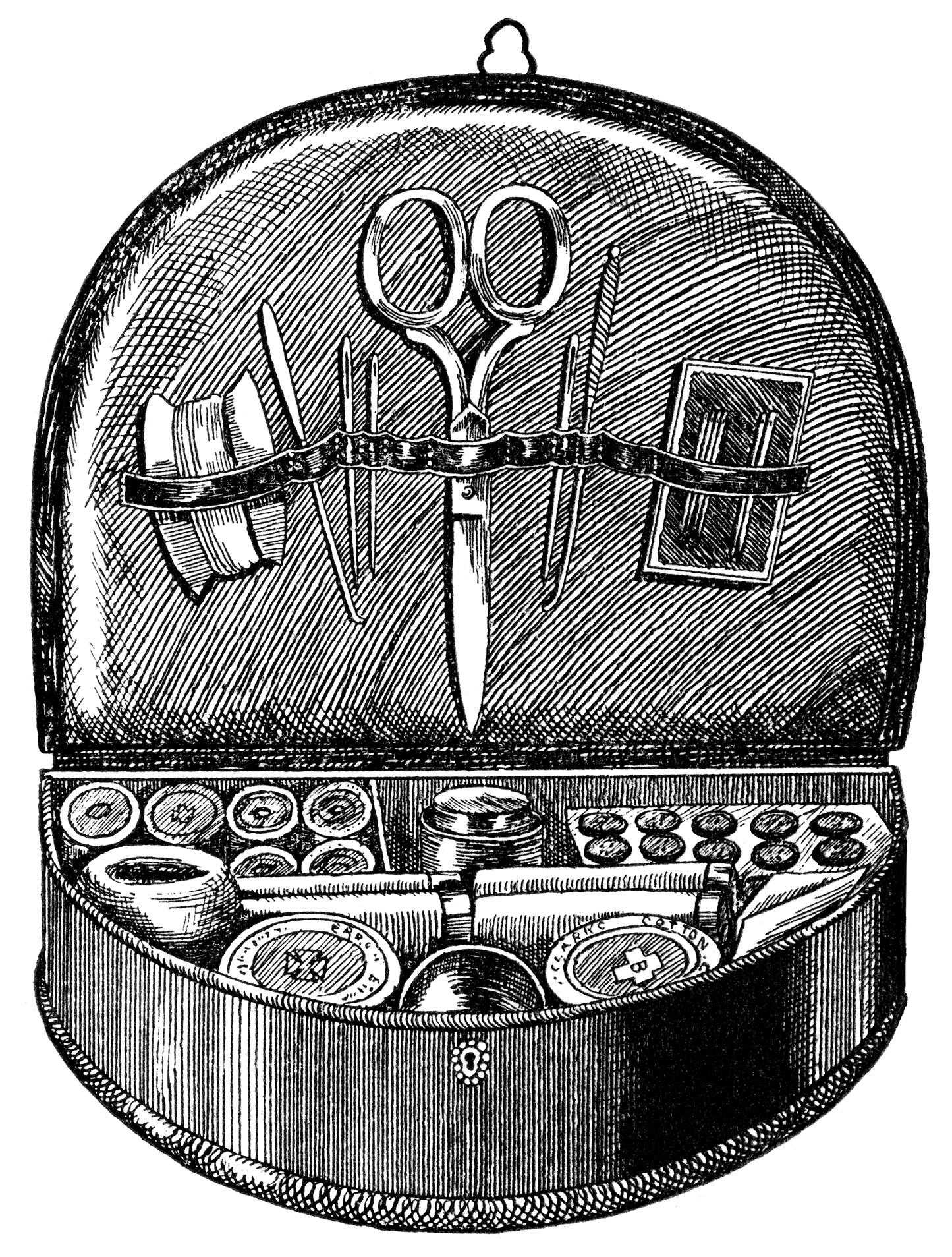 Free Vintage Sewing Box Clip Art The Old Design Shop