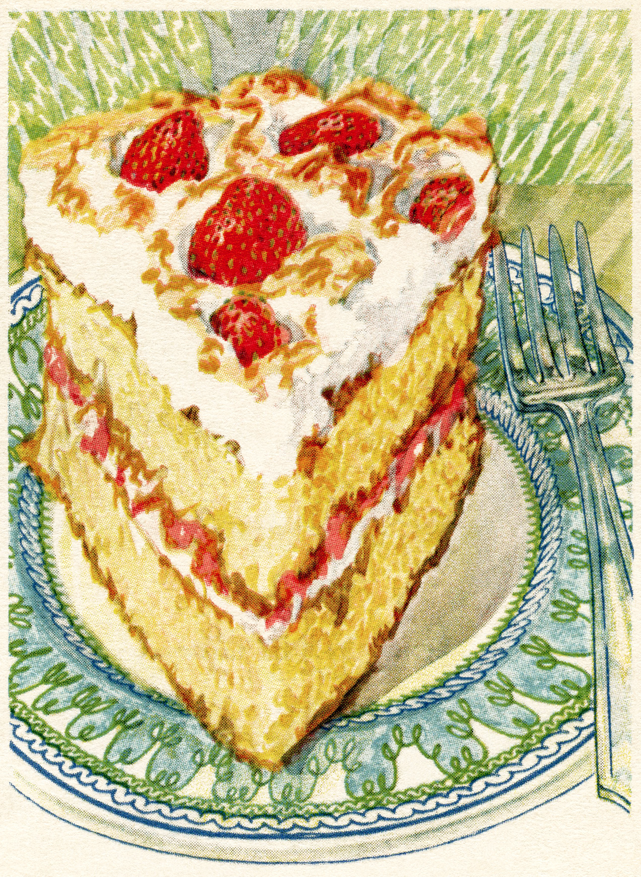 Vintage Cake Illustration