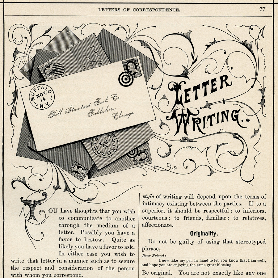 Letter Writing Vintage Clip Art The Old Design Shop