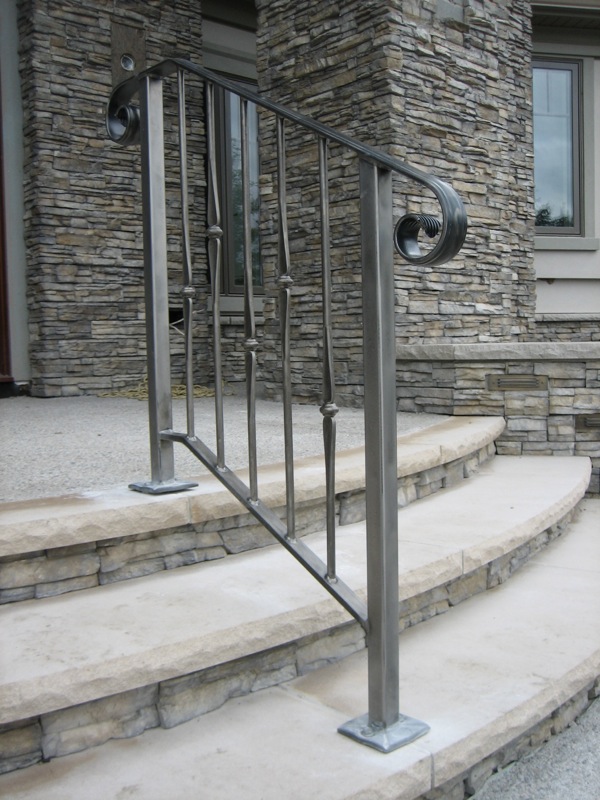 Barrette outdoor living handirail 3.57 in. Steel Railings - Old Dutchman's Wrought Iron, Inc