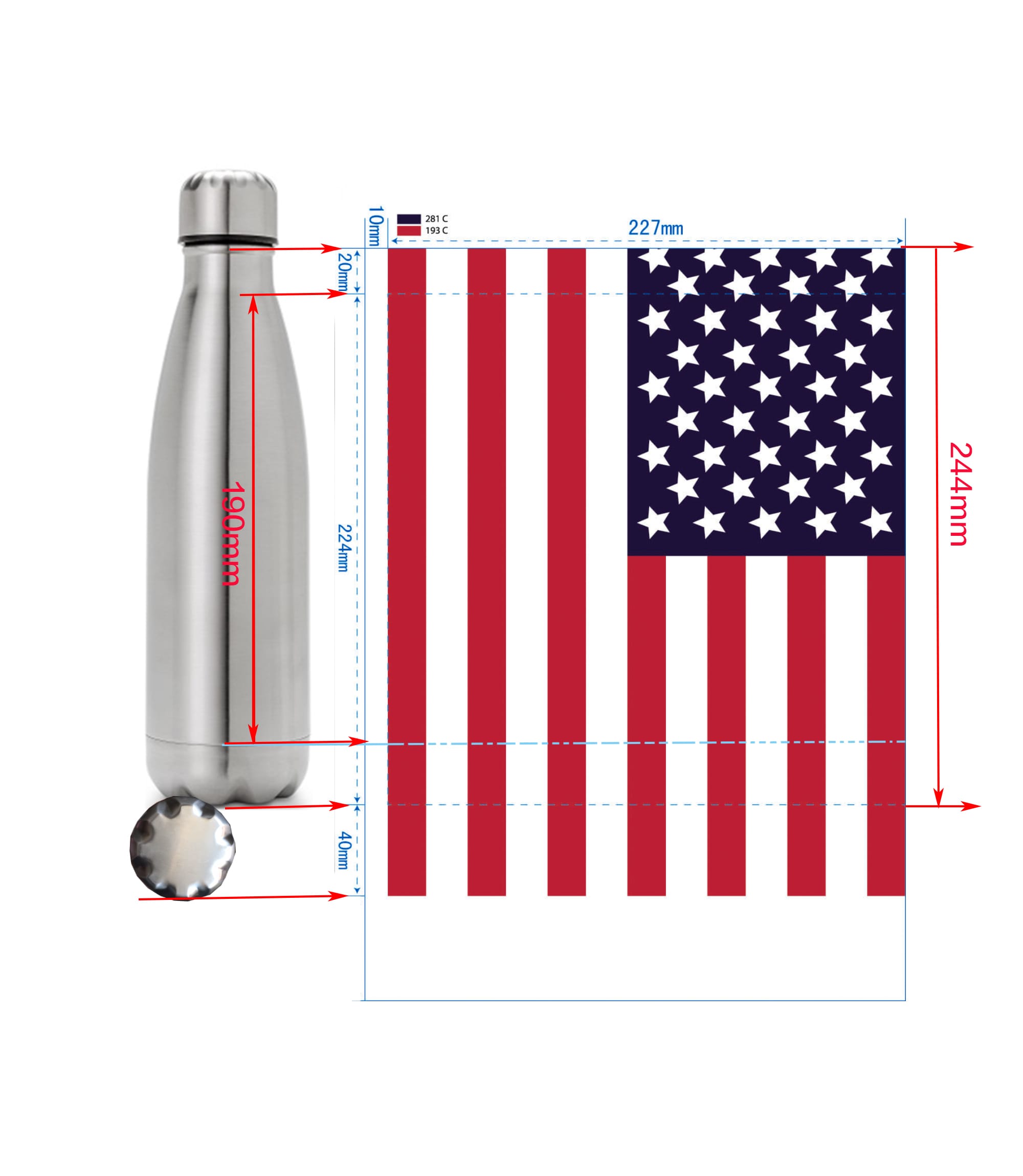 Bespoke Oasis water bottle heat transfer Quality Promotional