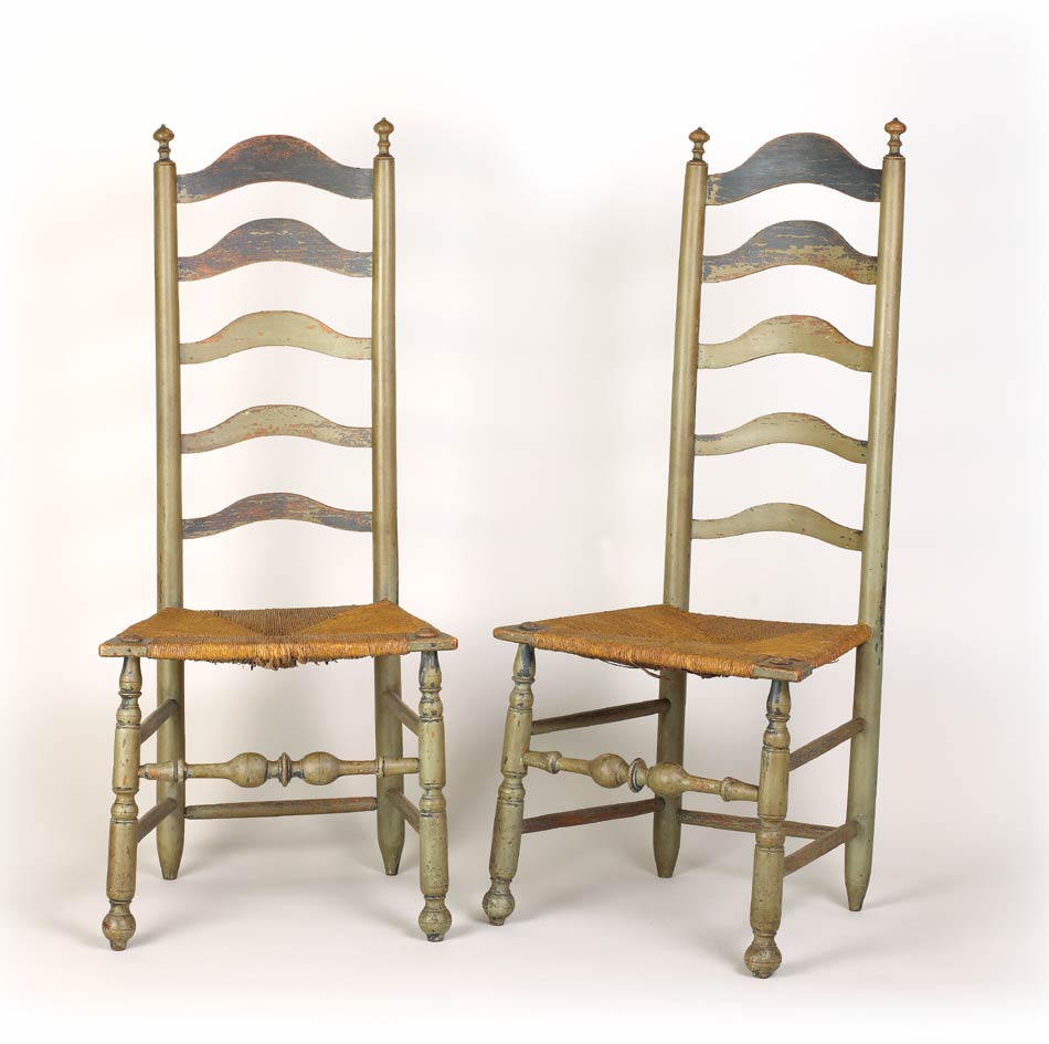 Ladderback Side Chairs (SOLD) Olde Hope Antiques