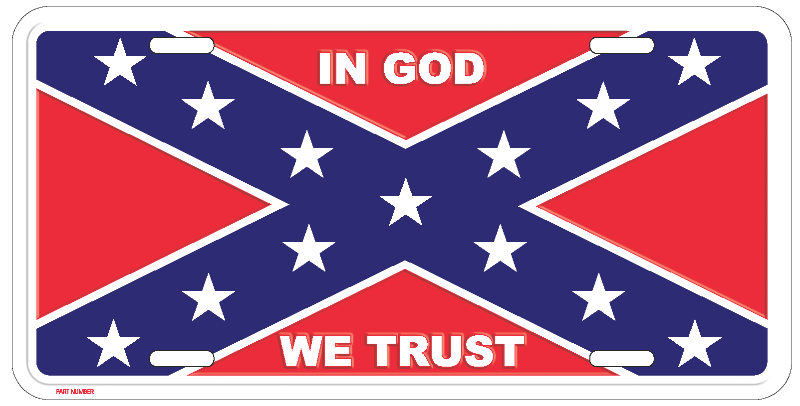 In God We Trust License Plate 9.00 Olde South, Limited