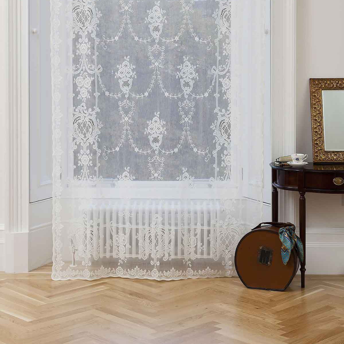 Cotton Lace Curtain Olivia Imported from Scotland