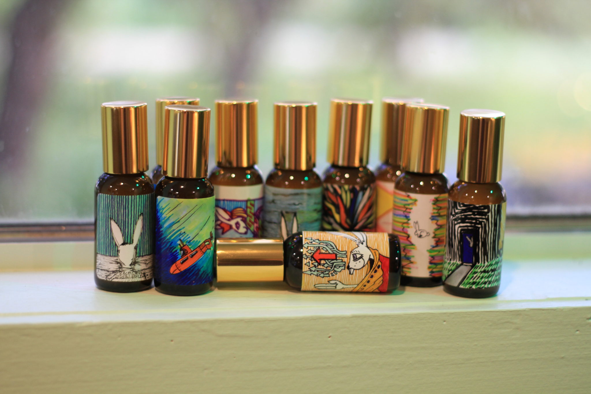 OneOfAKind Custom Illustrated 1 oz White Rabbit Perfume