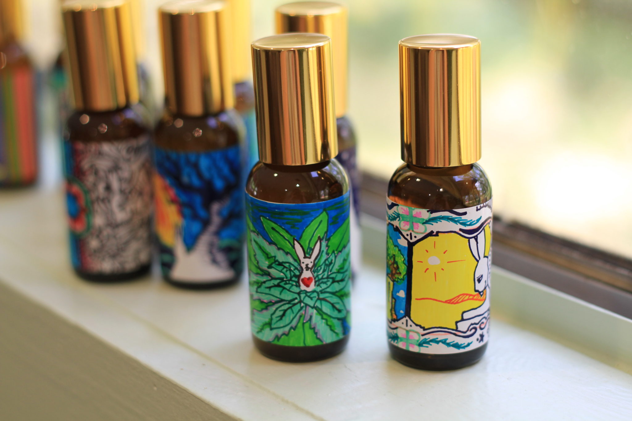OneOfAKind Custom Illustrated 1 oz White Rabbit Perfume