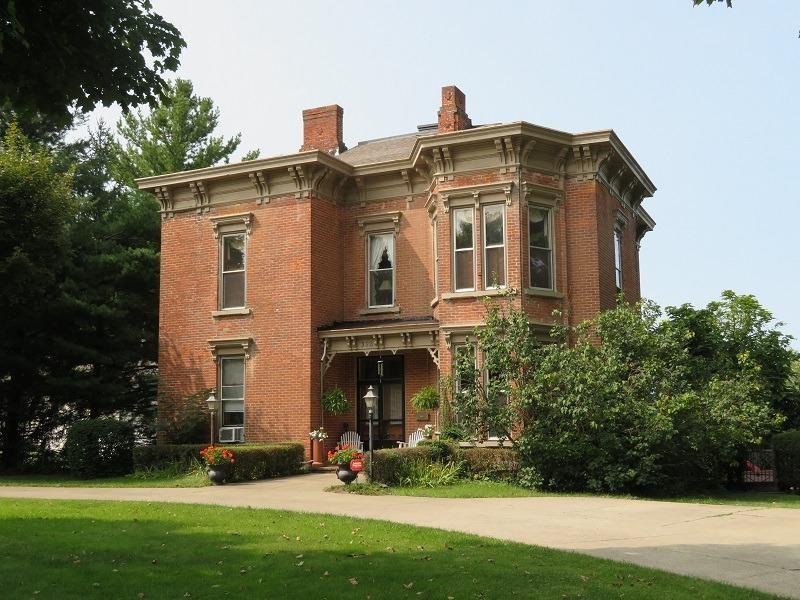 c.1875 Brick Italianate Home For Sale w/Garage Apt, Pool Hillsboro OH